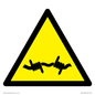 WV11940: W033 Warning: Barbed wire