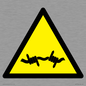 WV11940: W033 Warning: Barbed wire