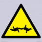 WV11940: W033 Warning: Barbed wire