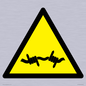 WV11940: W033 Warning: Barbed wire
