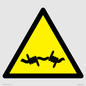 WV11940: W033 Warning: Barbed wire