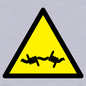 WV11940: W033 Warning: Barbed wire