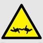 WV11940: W033 Warning: Barbed wire