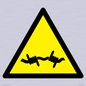 WV11940: W033 Warning: Barbed wire