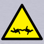 WV11940: W033 Warning: Barbed wire