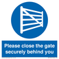 WV12054: Please close the gate securely behind you