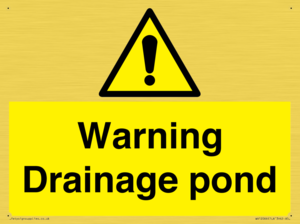 WV12066: Warning Drainage pond