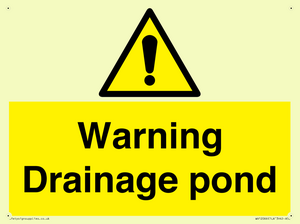 WV12066: Warning Drainage pond