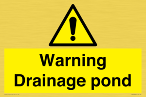 WV12066: Warning Drainage pond