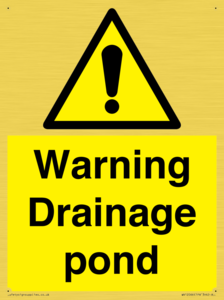 WV12066: Warning Drainage pond