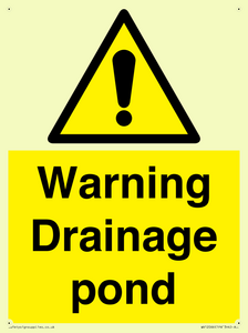 WV12066: Warning Drainage pond