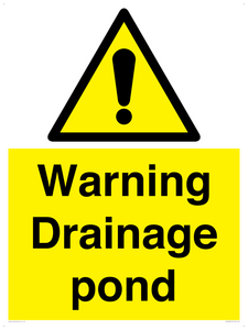 WV12066: Warning Drainage pond