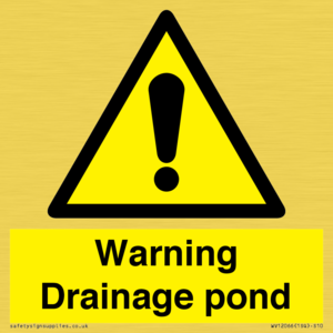 WV12066: Warning Drainage pond