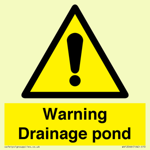 WV12066: Warning Drainage pond