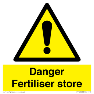 WV12068: Danger Fertiliser store