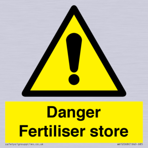 WV12068: Danger Fertiliser store