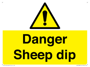 WV12086: Danger Sheep dip