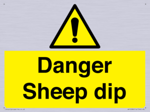 WV12086: Danger Sheep dip