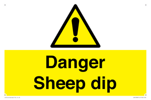 WV12086: Danger Sheep dip