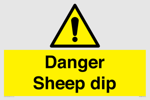 WV12086: Danger Sheep dip
