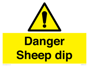 WV12086: Danger Sheep dip