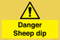 WV12086: Danger Sheep dip