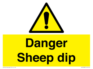 WV12086: Danger Sheep dip