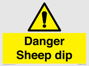 WV12086: Danger Sheep dip