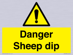 WV12086: Danger Sheep dip