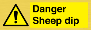 WV12086: Danger Sheep dip