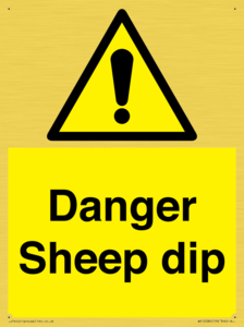 WV12086: Danger Sheep dip