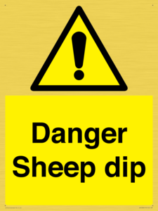 WV12086: Danger Sheep dip