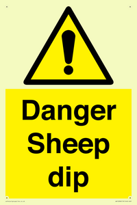 WV12086: Danger Sheep dip