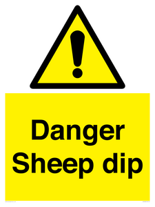 WV12086: Danger Sheep dip