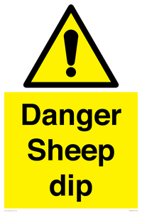 WV12086: Danger Sheep dip