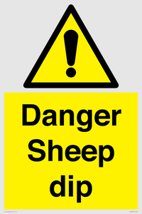 WV12086: Danger Sheep dip