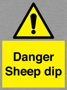 WV12086: Danger Sheep dip