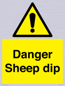 WV12086: Danger Sheep dip