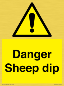 WV12086: Danger Sheep dip