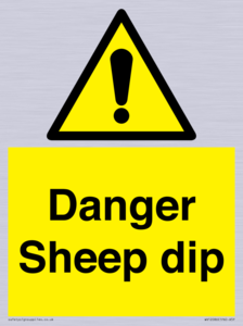 WV12086: Danger Sheep dip