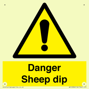 WV12086: Danger Sheep dip
