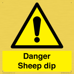 WV12086: Danger Sheep dip
