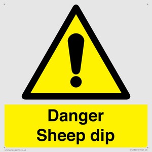 WV12086: Danger Sheep dip
