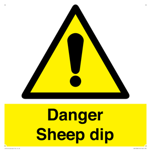 WV12086: Danger Sheep dip