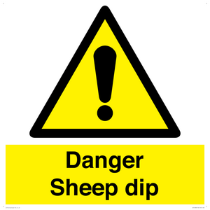WV12086: Danger Sheep dip