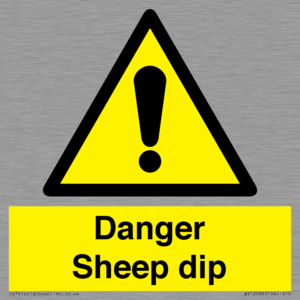 WV12086: Danger Sheep dip