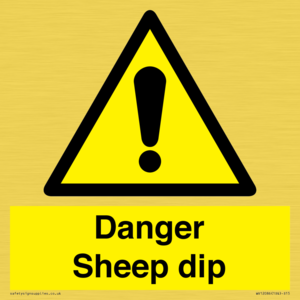 WV12086: Danger Sheep dip