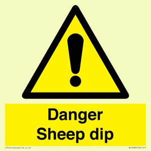 WV12086: Danger Sheep dip