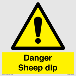 WV12086: Danger Sheep dip