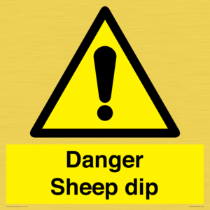 WV12086: Danger Sheep dip